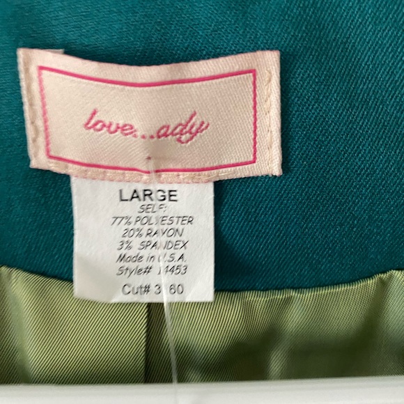 BNWT teal cropped blazer - Picture 5 of 5